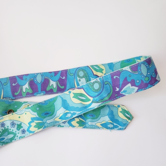 Vintage Blue Purple Colorful Belt - Picture 10 of 11